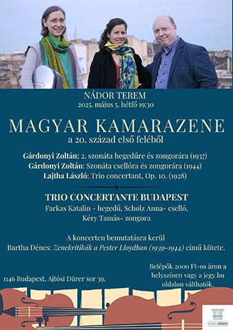 A Trio concertante hangversenye a Ndor teremben, 2025. mjus 5-n